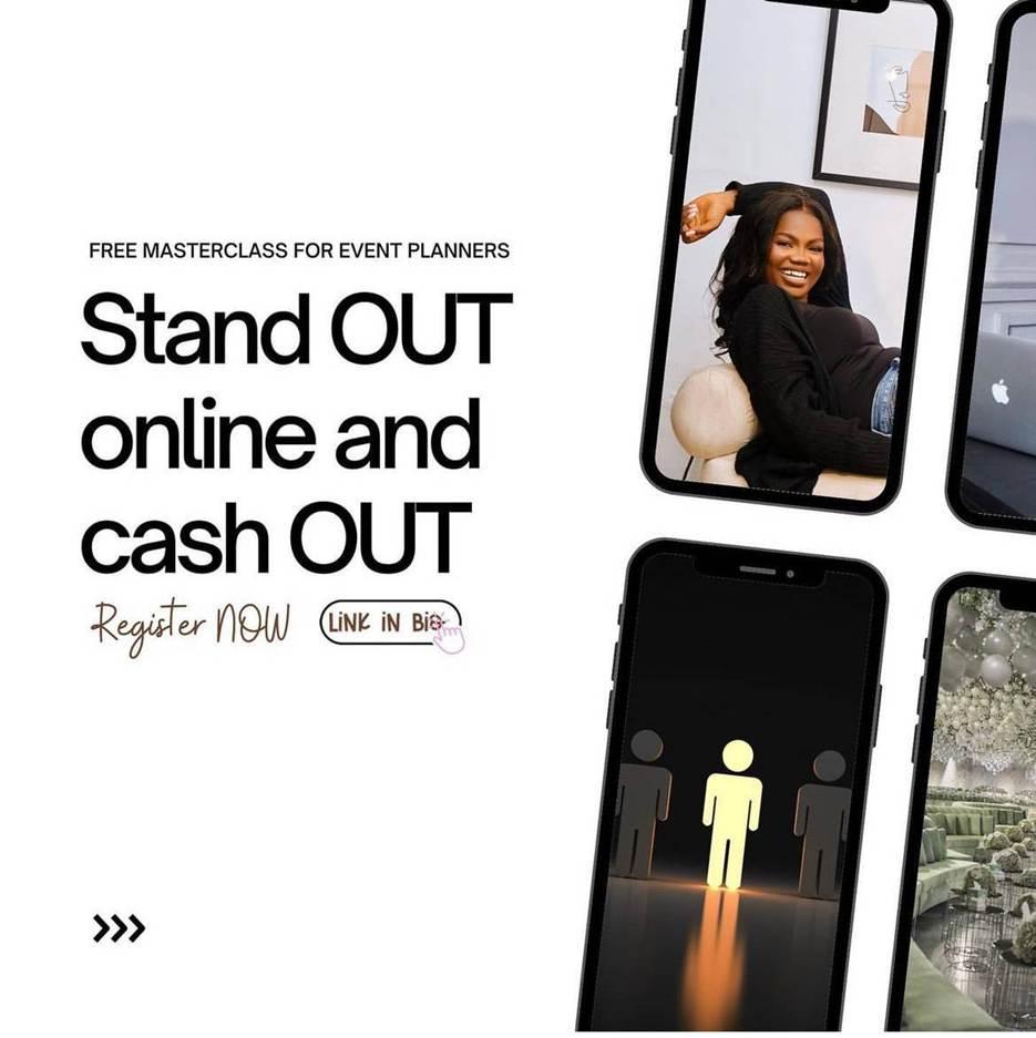 Stand OUT online and cash OUT — Free Masterclass for Event Planners promotional image